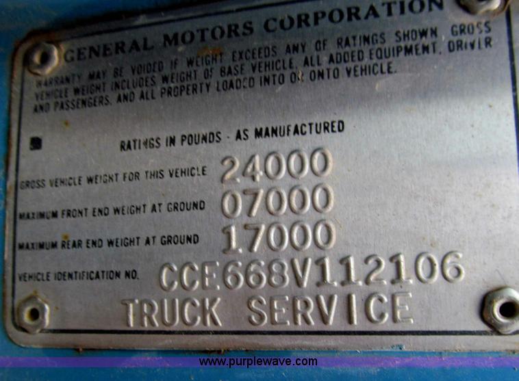 image for item D3051 1978 Chevrolet C70 dump-bed truck