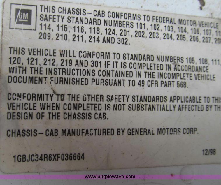 image for item D3055 1999 Chevrolet 3500 flat bed truck