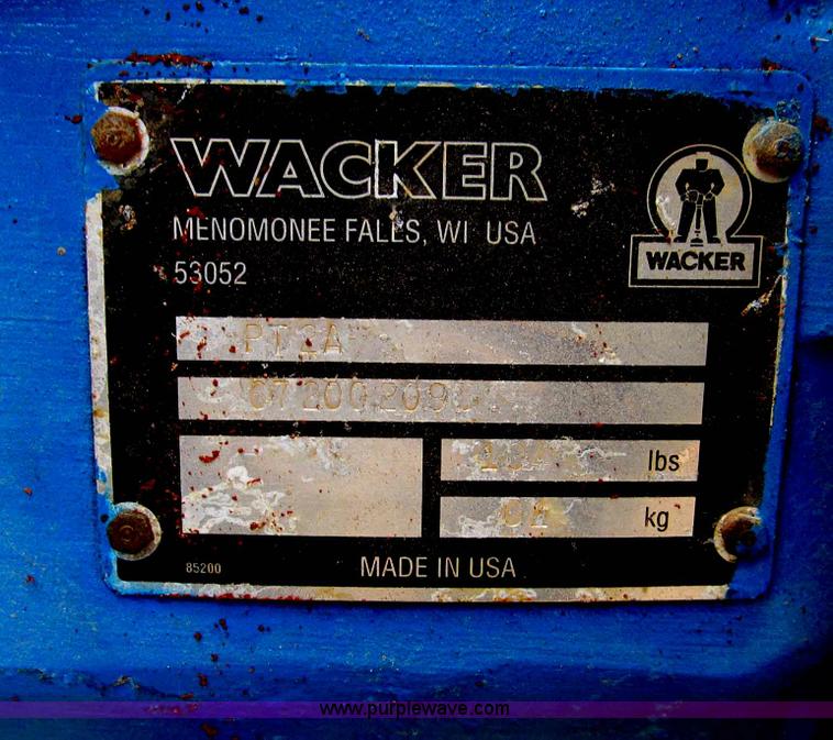 image for item J9277 Wacker PT-2A trash pump