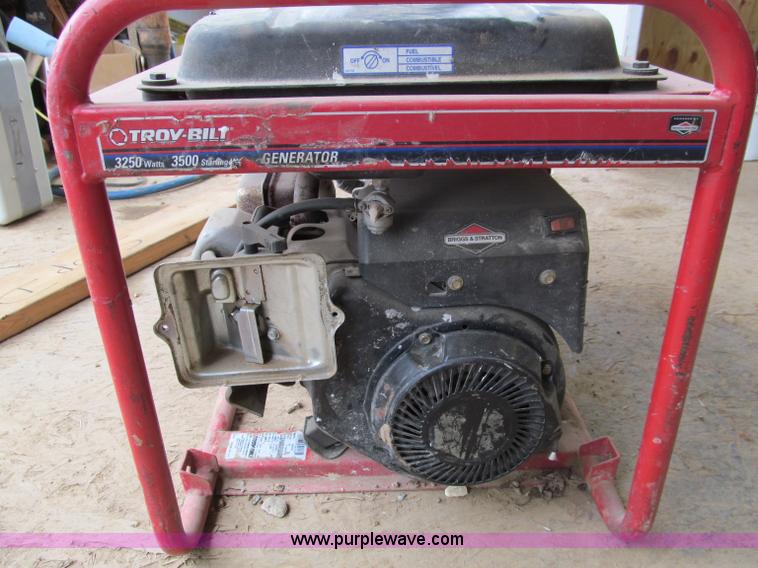 image for item J9279 Troy-bilt 3500 generator