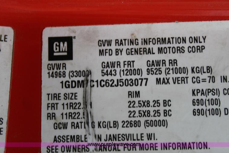 image for item A7174 2002 Vac-all LV-10DC street sweeper
