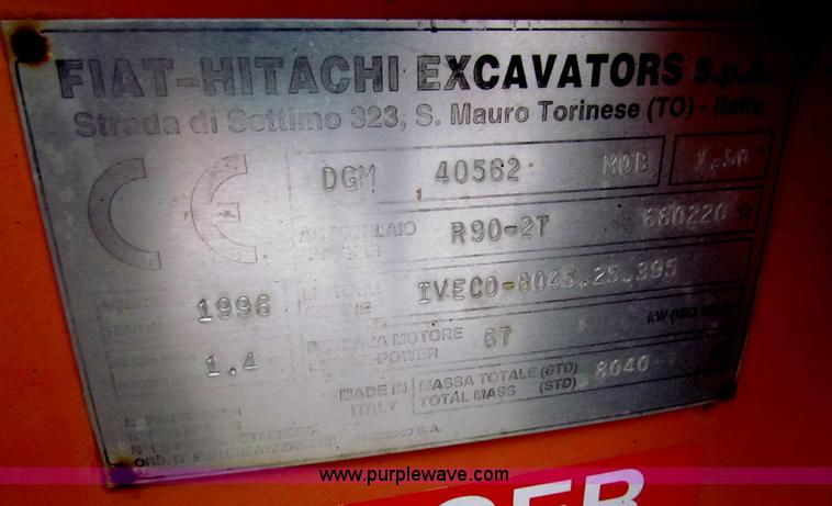 image for item A7184 1996 Fiat-Allis FR90 wheel loader