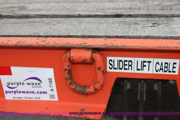 image for item A7188 2001 Evaco 15 ton tandem axle trailer