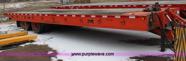 image for item A7208 1995 Landoll 345-31 15 ton tandem axle trailer