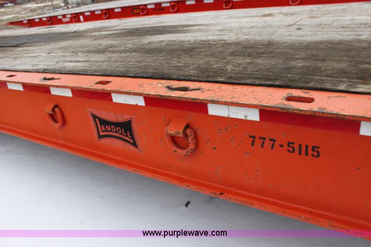 image for item A7208 1995 Landoll 345-31 15 ton tandem axle trailer