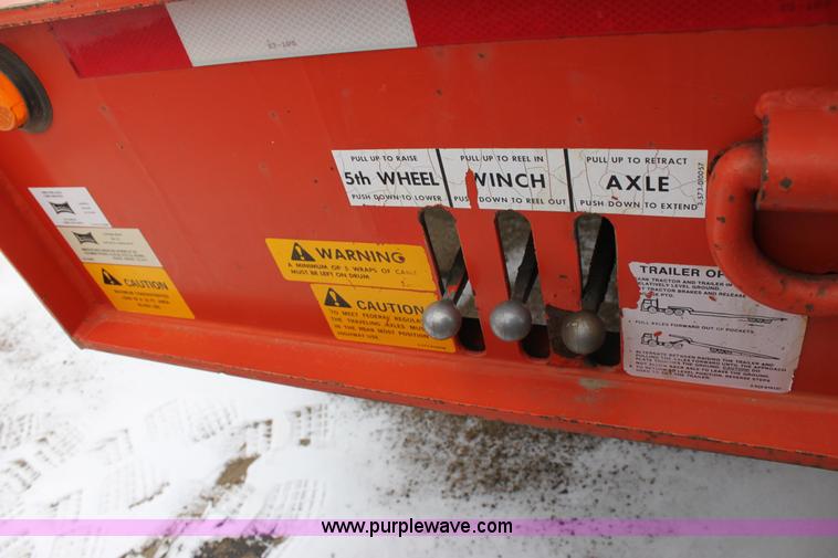 image for item A7208 1995 Landoll 345-31 15 ton tandem axle trailer