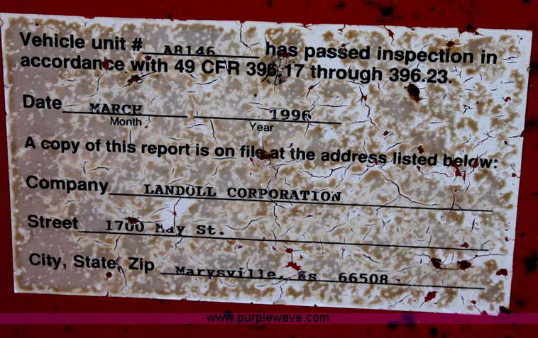 image for item A7208 1995 Landoll 345-31 15 ton tandem axle trailer