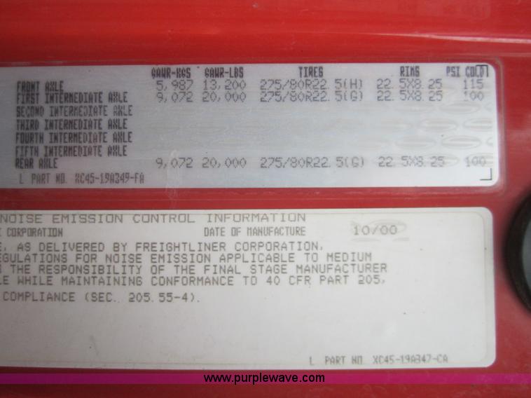 image for item B5627 2001 Sterling LT7501 dump truck