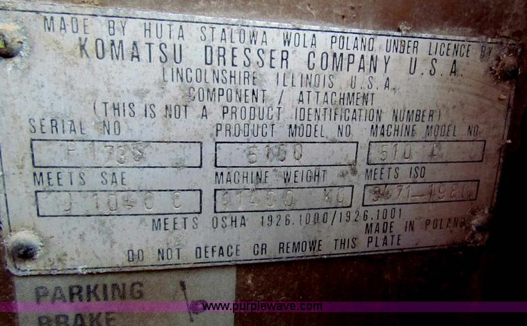 image for item B7094 1994 Dresser 510C wheel loader