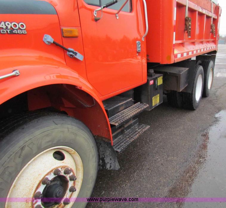 image for item B7130 1997 International 4900 tandem axle dump truck