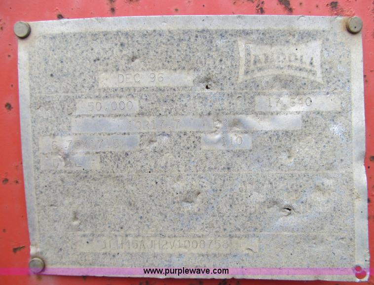 image for item D6540 1997 Landoll 345-31 tandem axle trailer