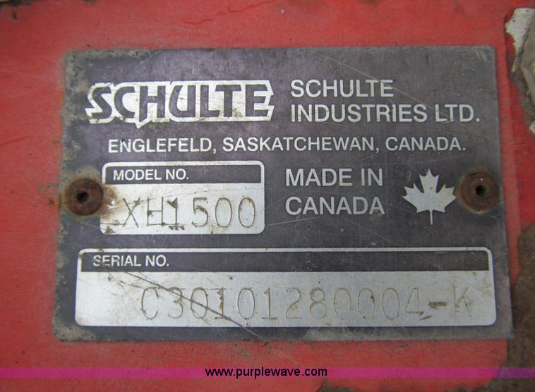 image for item D6543 1999 Schulte XH1500 rotary mower