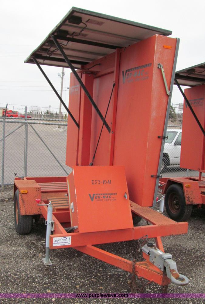 image for item D6547 2001 Ver-Mac PCMS-1210 variable message board