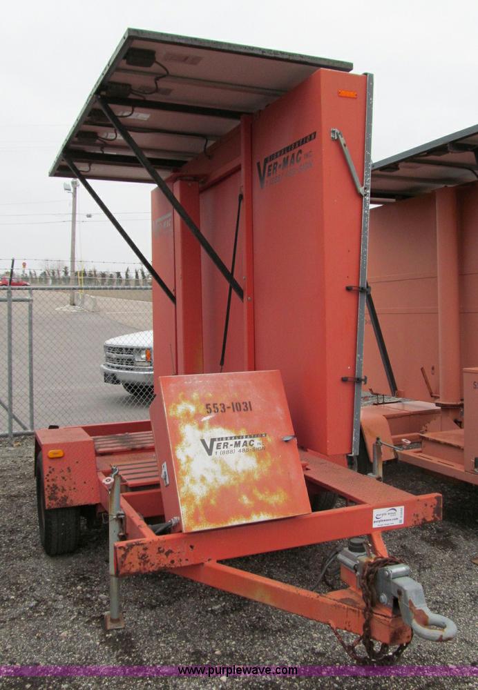 image for item D6548 2001 Ver-Mac PCMS-1210 variable message board