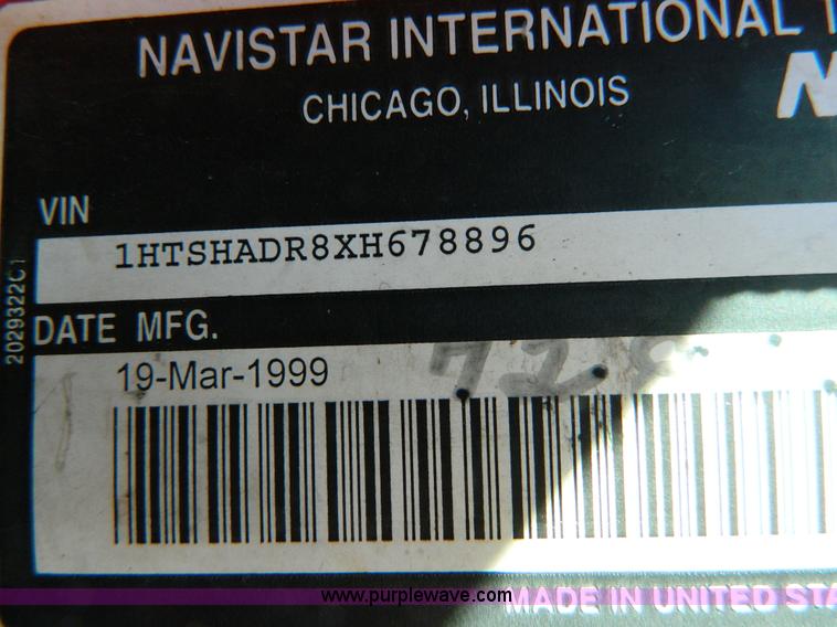 image for item D8789 1999 International 4900 tandem axle dump truck