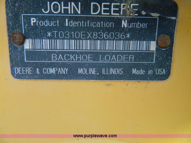 image for item D8806 1997 John Deere 310E backhoe