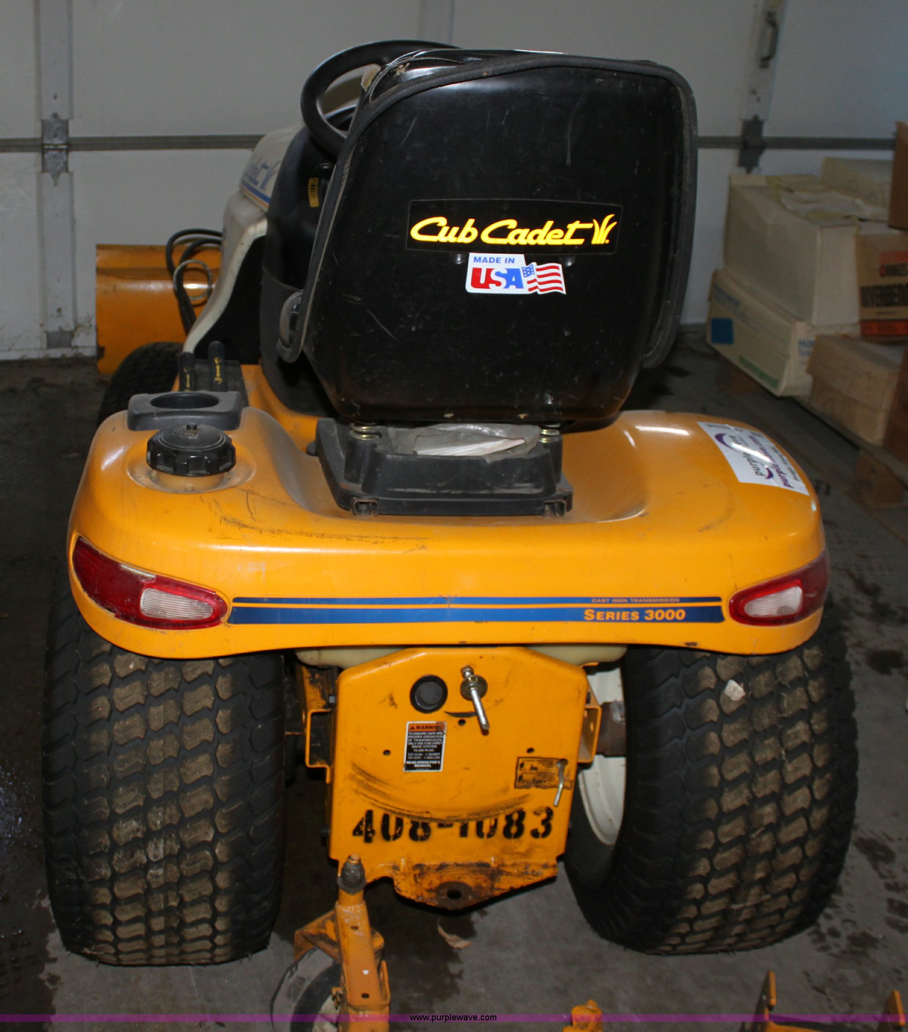 2003 Cub Cadet 3206 lawn mower in Topeka, KS Item D6556 sold Purple