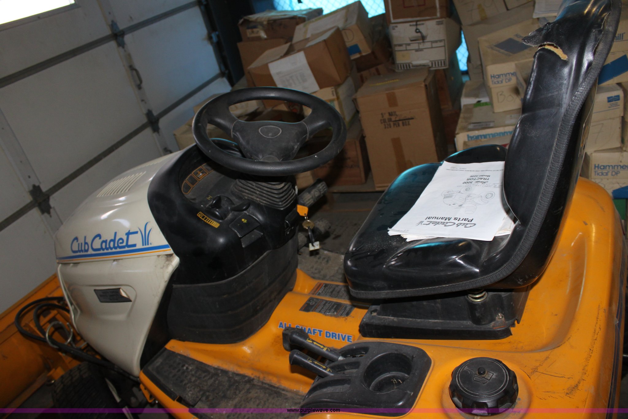 2003 Cub Cadet 3206 lawn mower in Topeka, KS Item D6556 sold Purple