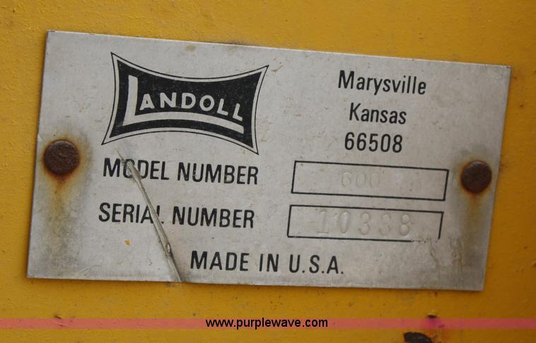 image for item A6734 Landoll 600 five shank ripper