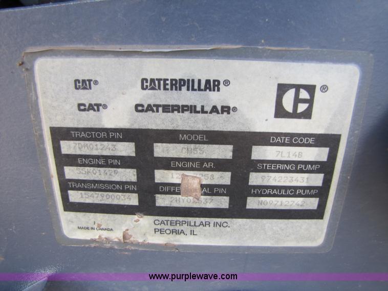 image for item B2208 1998 Caterpillar Challenger 55 track tractor