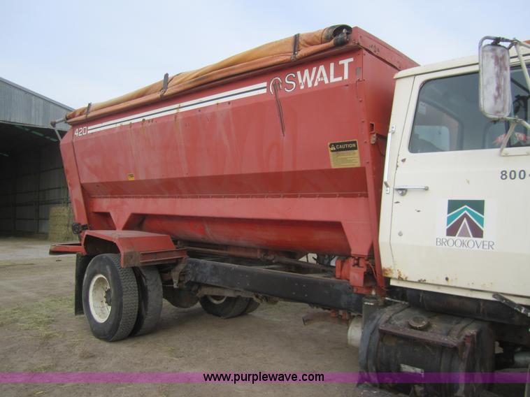 image for item B5672 1984 Ford 8000 feed truck