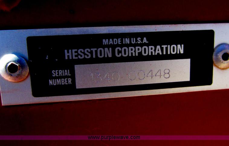 image for item C5318 Hesston 1340 disk mower/swather