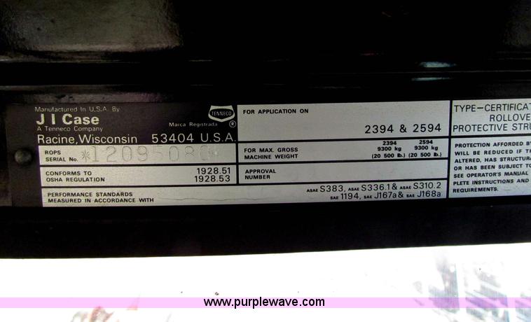 image for item D9137 1984 Case IH 2594 tractor