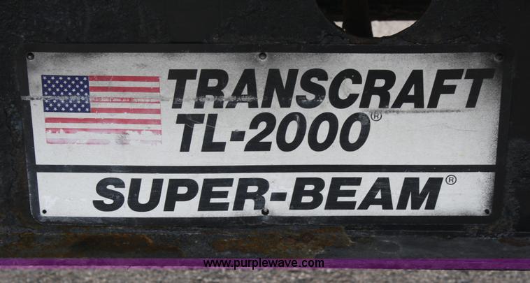 image for item A6767 2000 Transcraft TL-2000 flatbed trailer