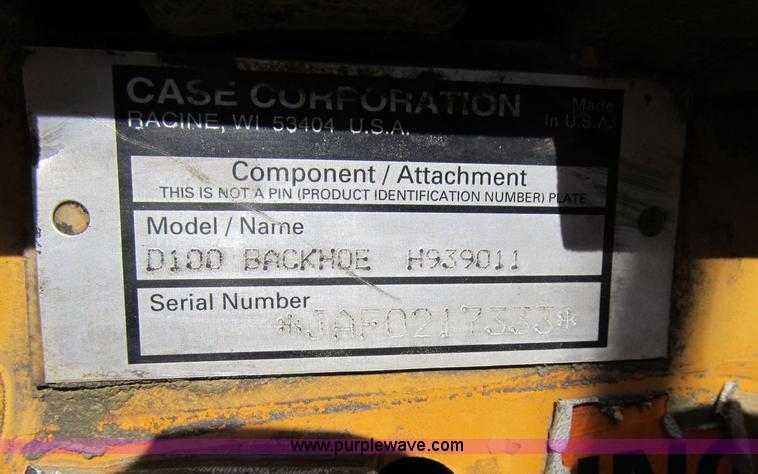 image for item B2604 Case 360 trencher backhoe