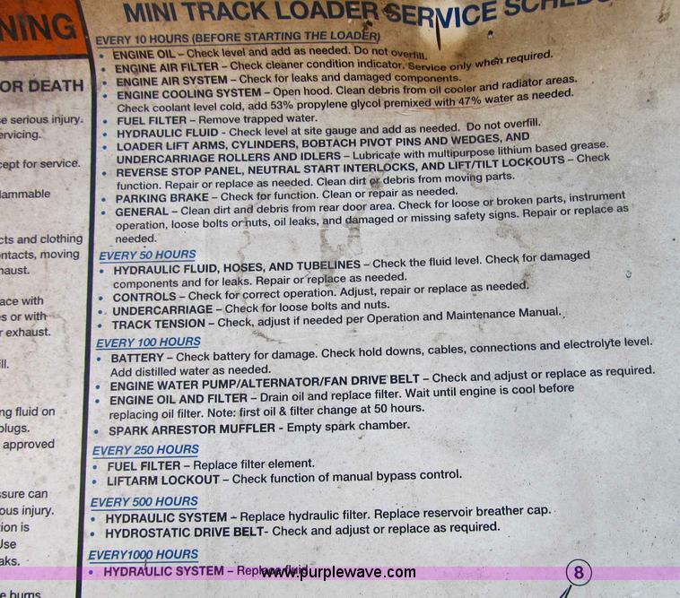 image for item B2623 2005 Bobcat MT55 mini track loader