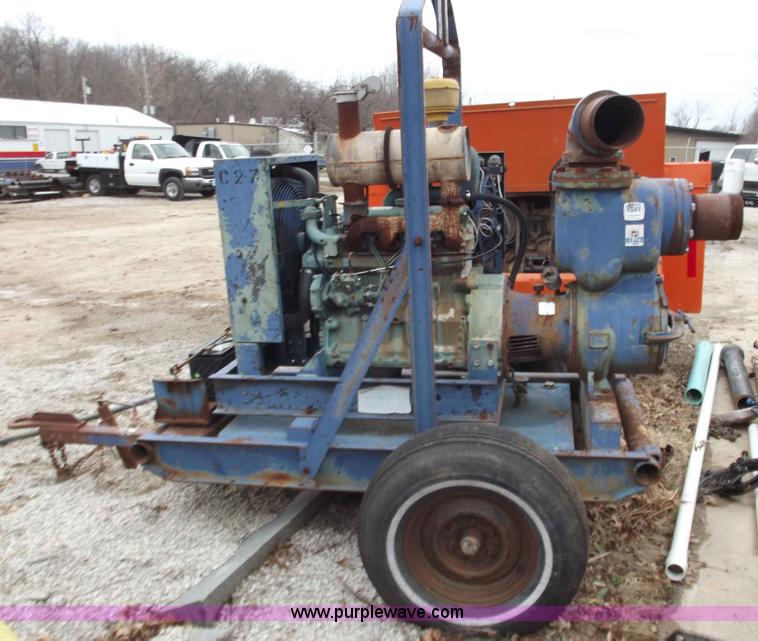 image for item B6238 Gorman Rupp towable 6" water pump