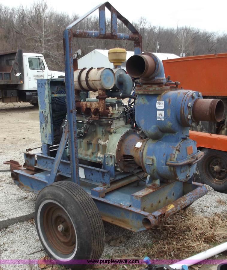 image for item B6238 Gorman Rupp towable 6" water pump