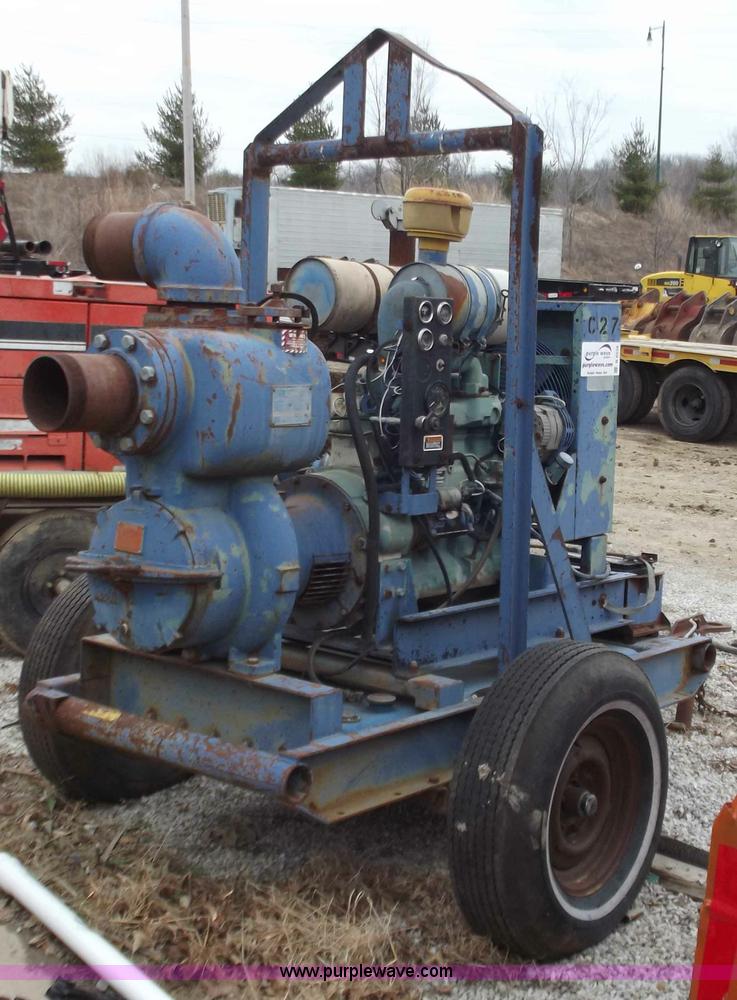 image for item B6238 Gorman Rupp towable 6" water pump