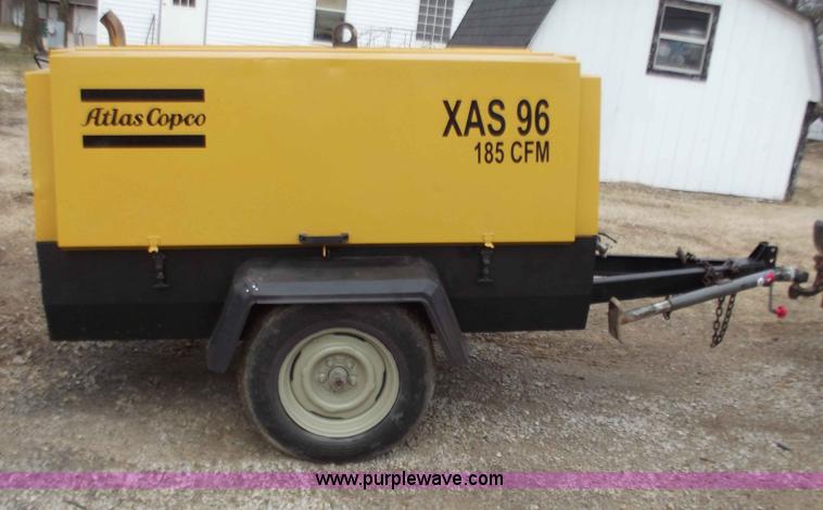 image for item B6244 2000 Atlas Copco XAS96 towable compressor