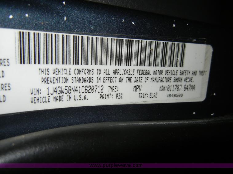 image for item C4079 2001 Jeep Grand Cherokee Limited SUV