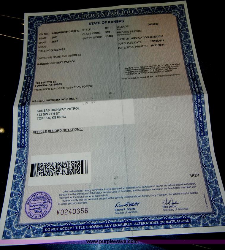 image for item C4079 2001 Jeep Grand Cherokee Limited SUV