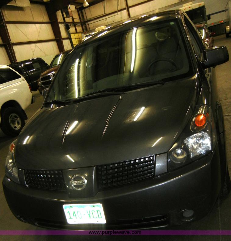 image for item C4085 2004 Nissan Quest mini vanNon-repairable certificate, parts only