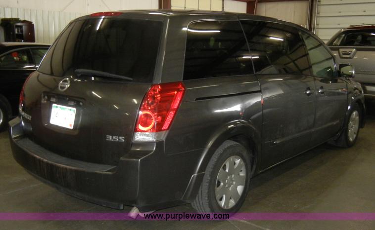 image for item C4085 2004 Nissan Quest mini vanNon-repairable certificate, parts only
