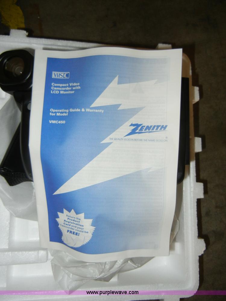 image for item S9375 Zenith VMC450 VHS camcorder