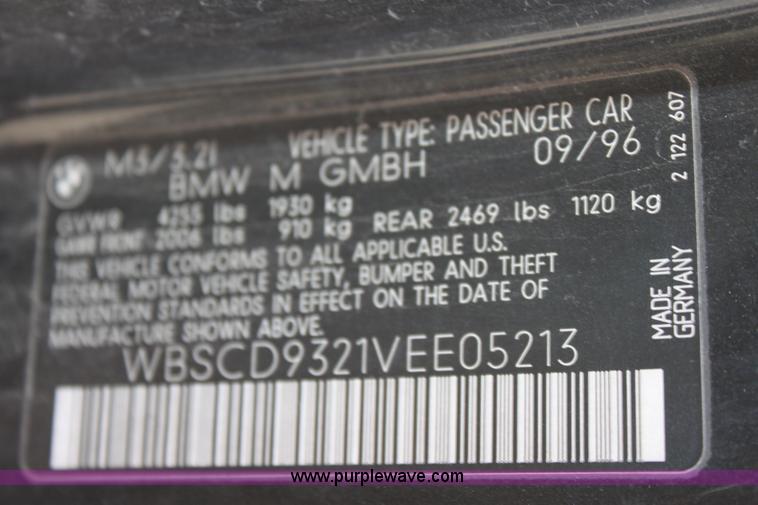 image for item A7178 1997 BMW M3