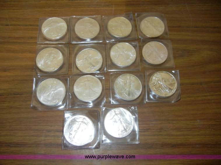 image for item S9266 (14) Silver American Eagles