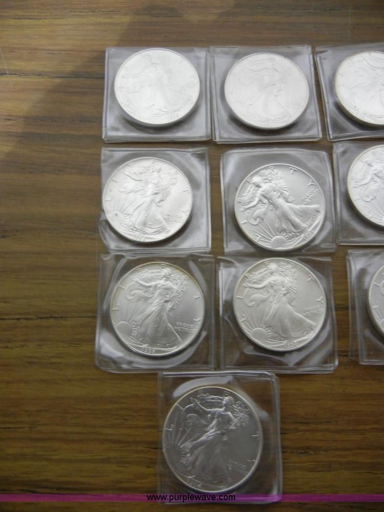 image for item S9266 (14) Silver American Eagles