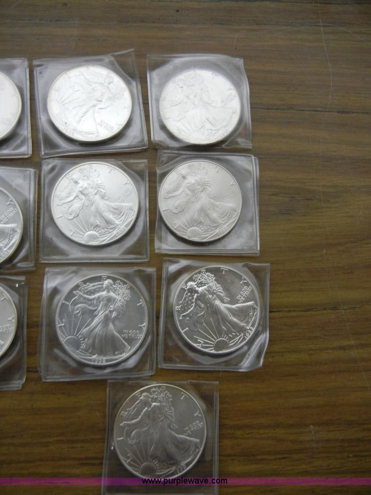 image for item S9266 (14) Silver American Eagles