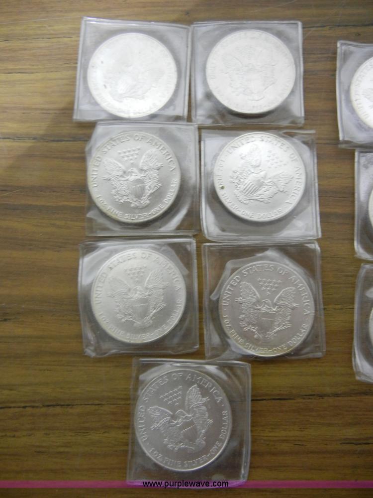 image for item S9266 (14) Silver American Eagles