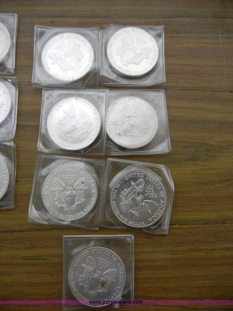 image for item S9266 (14) Silver American Eagles