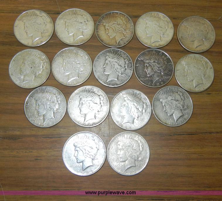 image for item S9270 (16) Peace dollars