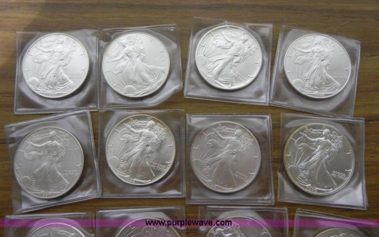 image for item S9272 (14) Silver American Eagles