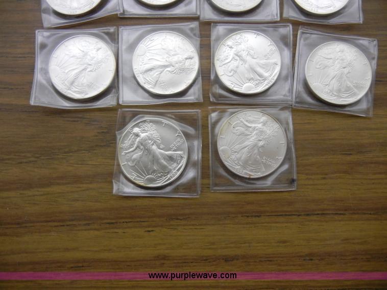 image for item S9272 (14) Silver American Eagles