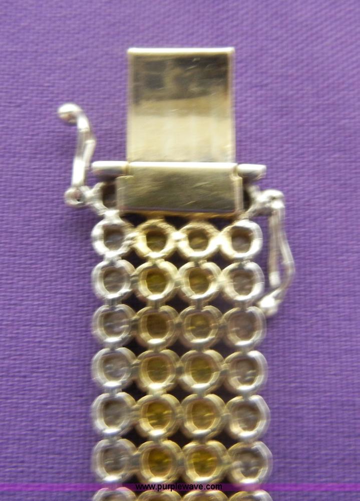 image for item S9283 8.25" 14 kt gold bracelet