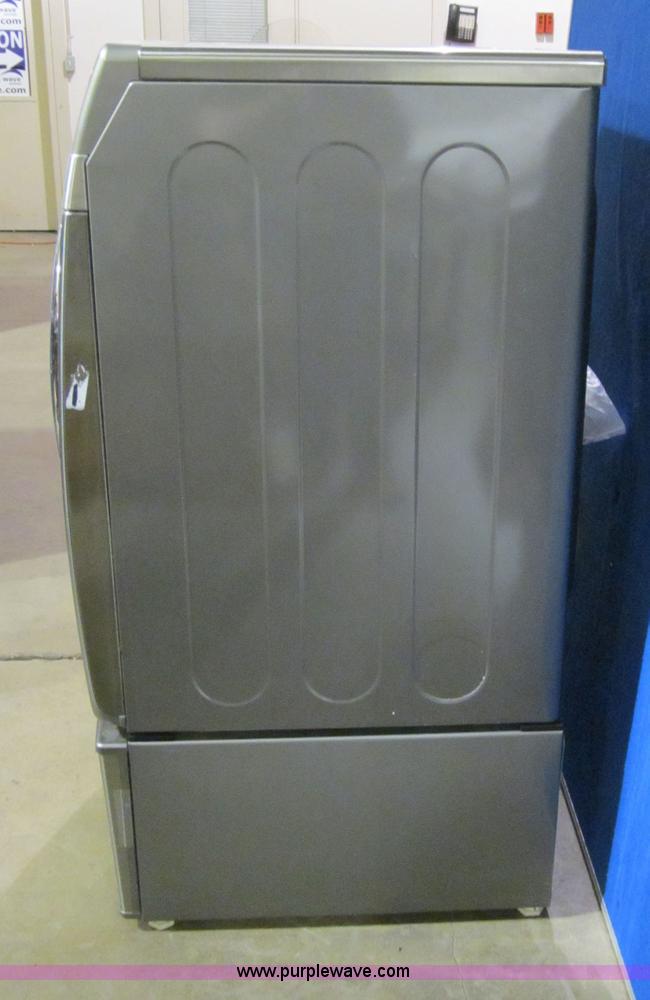 image for item S9295 Samsung stainless steel front load dryer with pedestal